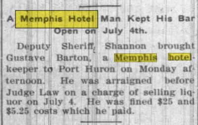 Memphis Hotel (Knickerbocker Hotel) - Jul 1902 Article (newer photo)